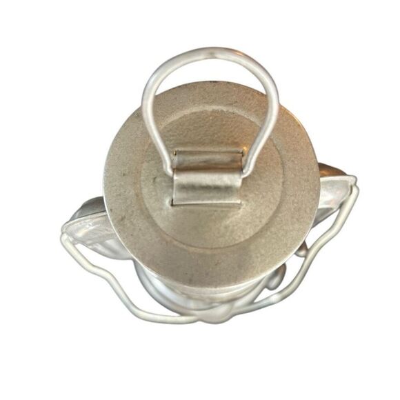 7 1/2” Metal Silver Lantern - Picture 7 of 8